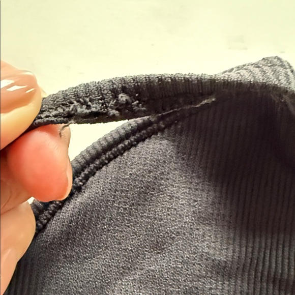 Athleta Black Ribbed Bralette - Picture 5 of 5